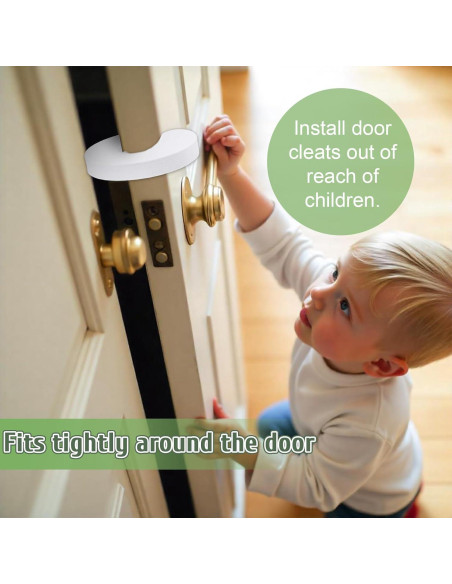 6 Topes de Puerta Anti Golpe Yuomeaz, Espuma EVA Blanca