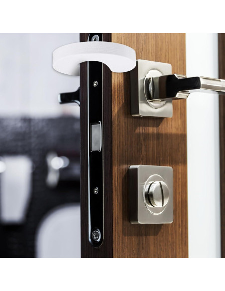 6 Topes de Puerta Anti Golpe Yuomeaz, Espuma EVA Blanca