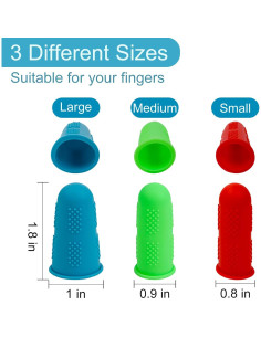 12 Tapas de Silicona Ykimok para Protección de Dedos 2