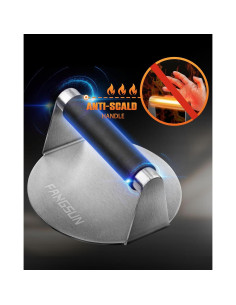 Prensa de Hamburguesas FANGSUN Acero Inoxidable 14,73 cm 2