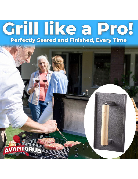 Prensa de Carne Hierro Fundido Avant Grub 2 Piezas 22,86x12,7cm