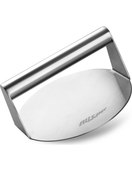 ALLTOP Prensa de Hamburguesas Acero Inoxidable 14 cm