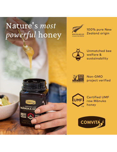 Miel de Manuka Cruda Comvita UMF 5+ 500g Pura y No OGM