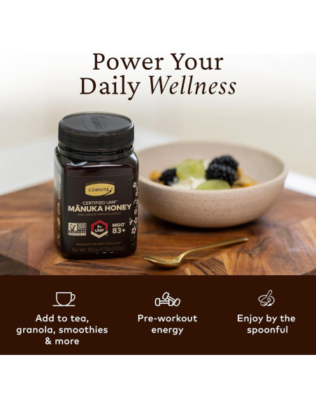 Miel de Manuka Cruda Comvita UMF 5+ 500g Pura y No OGM