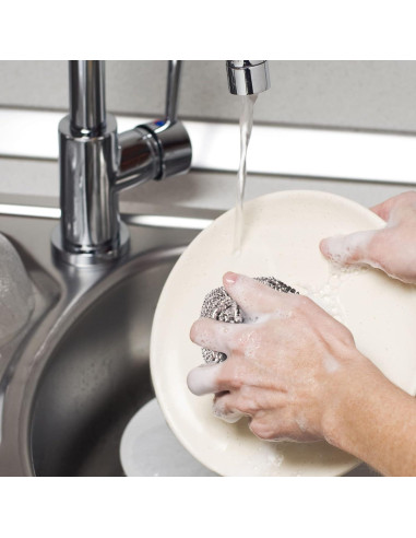 Estropajos de Acero Inoxidable COOLJOB - Paquete de 6