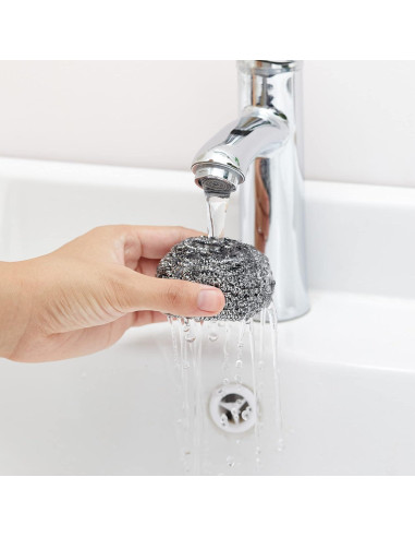 Estropajos de Acero Inoxidable COOLJOB - Paquete de 6