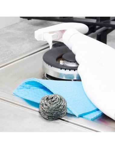 Estropajos de Acero Inoxidable COOLJOB - Paquete de 6