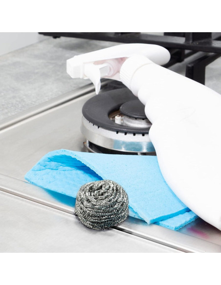 Estropajos de Acero Inoxidable COOLJOB - Paquete de 6