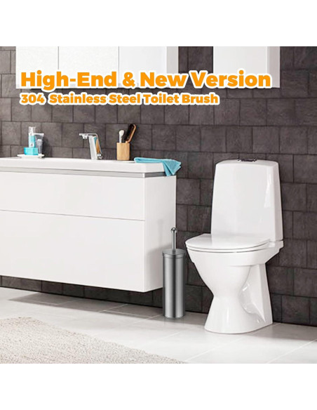 Cepillo de Inodoro JIGA Acero Inoxidable 304 Moderno