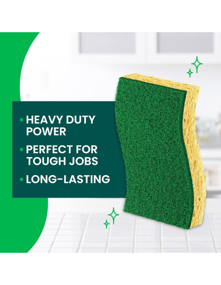 Esponjas de Limpieza Pesada Scotch-Brite, 6 Unidades