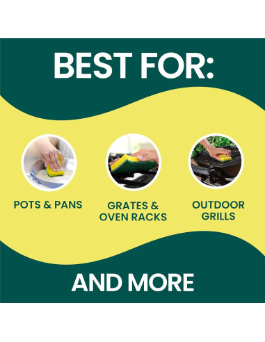 Esponjas de Limpieza Pesada Scotch-Brite, 6 Unidades