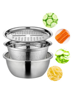 Basin de Acero Inoxidable Multifuncional AstroScape 28cm