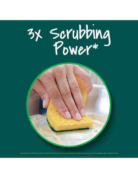 Esponjas de Limpieza Pesada Scotch-Brite, 6 Unidades