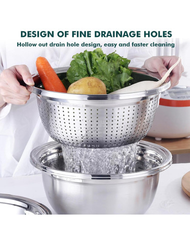 Basin de Acero Inoxidable Multifuncional AstroScape 28cm