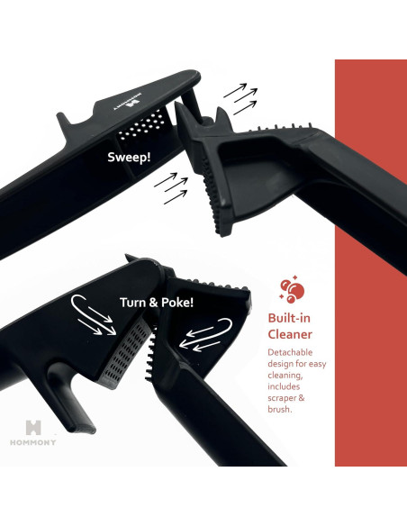 Prensa de Ajo Hommony XP630, Plástico Duradero, Apta para Lavavajillas