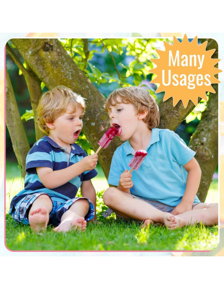 Juego de Moldes de Helados Hoolerry 4 Piezas Silicona 10 Cavidades Juego de Moldes de Helados Hoolerry 4 Piezas Silicona 10 Cavidades