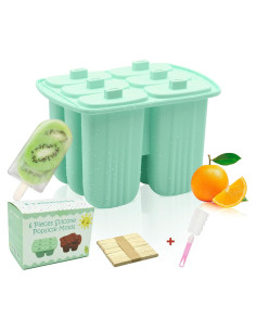 Moldes de Silicona para Paletas Bongpuda 6 Piezas Verde