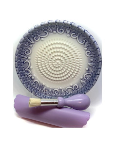 Conjunto de Ralladores de Ajo Cerámica BonCera 4 Piezas Morado