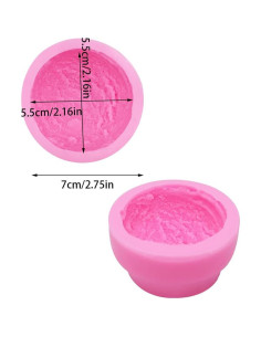 3 Moldes de Silicona KuuGuu para Helado y Postres 6.99 cm 2