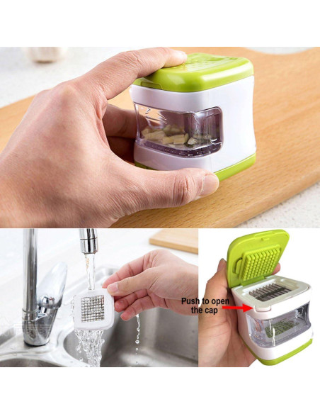 Cortador Picador de Ajo y Jengibre NuevoFerU Verde