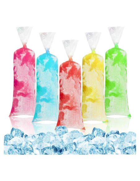 100 Bolsas de Plástico para Helados MAQIHAN 30x10 cm