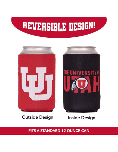 Aislante de Lata Neopreno Desert Cactus Utah Utes 1 Paquete