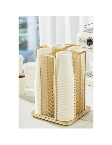 Soporte de Almacenamiento para Tazas de Papel Annova 4 Compartimentos