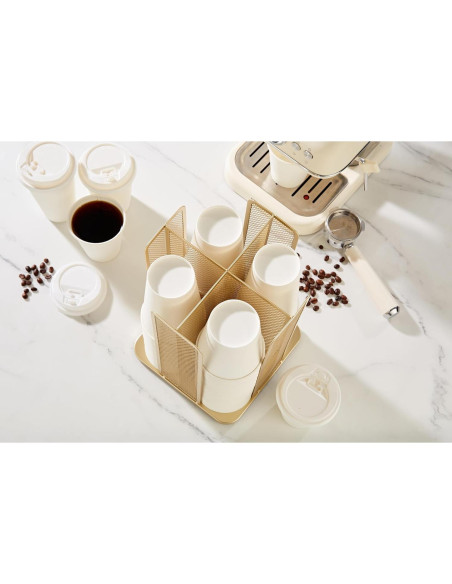 Soporte de Almacenamiento para Tazas de Papel Annova 4 Compartimentos