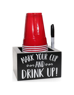 Dispensador de Tazas de Madera Kitticcino para Fiestas