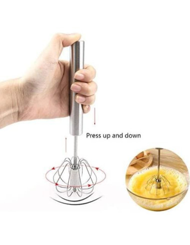 Batidor de huevos semiautomático Fnoko 25,4-30,5-35,6 cm