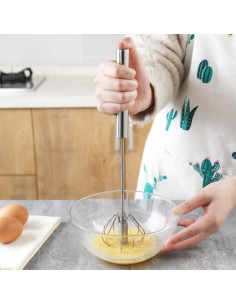 Batidor semi-automático KNEWMART de acero inoxidable 30 cm 2