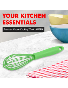 Batidor de Alambre de Silicona Chef Craft 26,67 cm Verde 2