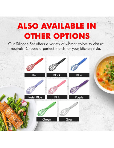 Batidor de Alambre de Silicona Chef Craft 26,67 cm Verde