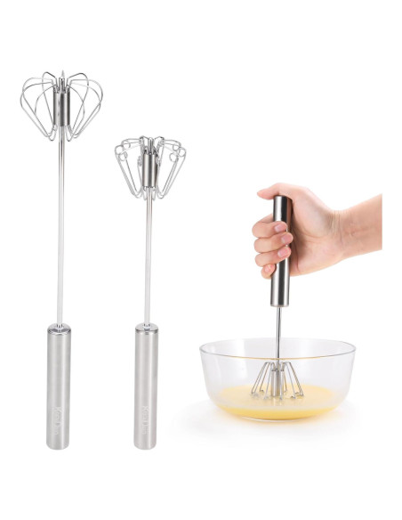 Batidor y Mezclador Manual KSENDALO Acero Inoxidable 30 y 36 cm