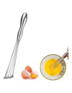 Batidor de huevos BENEKIY 30,48 cm acero inoxidable ergonómico