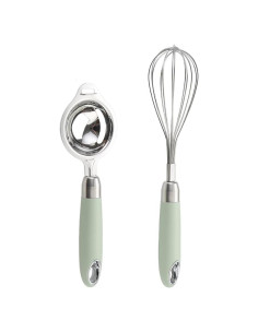 Batidor de Alambre y Separador de Yemas BAKVOS Verde Claro