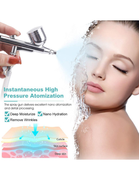 Máquina de Microdermoabrasión Yofuly con Spray Facial 65-68cmHg