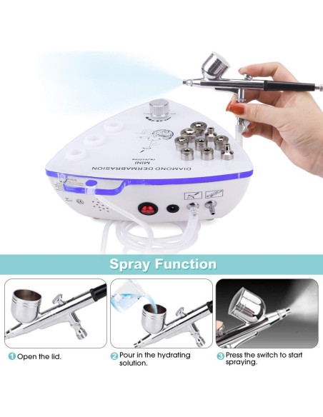 Máquina de Microdermoabrasión Yofuly con Spray Facial 65-68cmHg