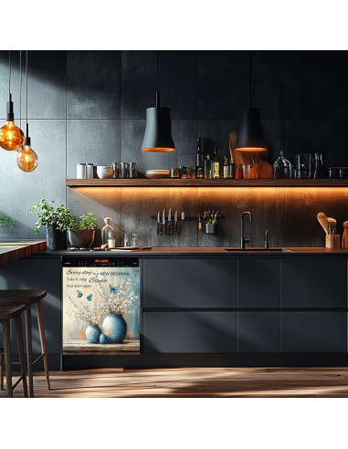 Cubierta Magnética Retro Flores Genérico 58x66 cm Decorativa