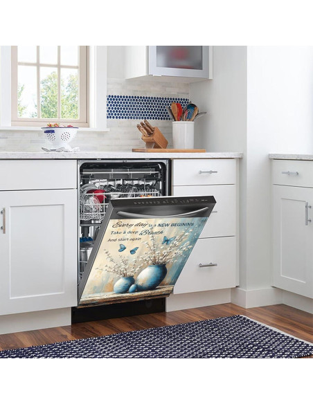 Cubierta Magnética Retro Flores Genérico 58x66 cm Decorativa