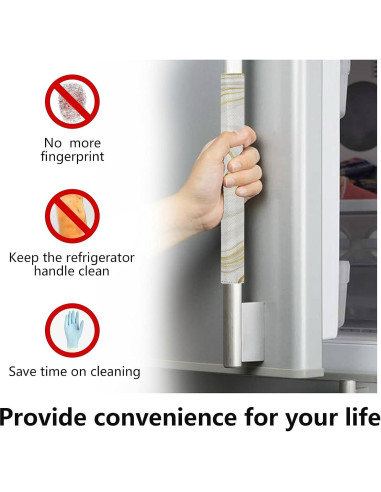 Juego de 2 Cubiertas para Manijas de Refrigerador Emelivor
