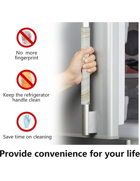 Juego de 2 Cubiertas para Manijas de Refrigerador Emelivor