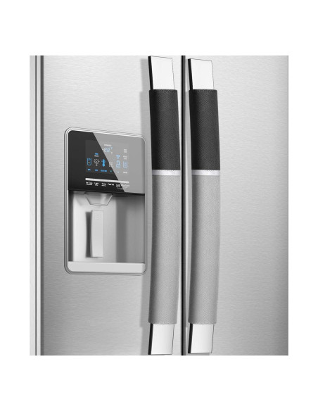 Cubiertas de Manijas de Refrigerador Miracle.M 2 Piezas Gris/Negro