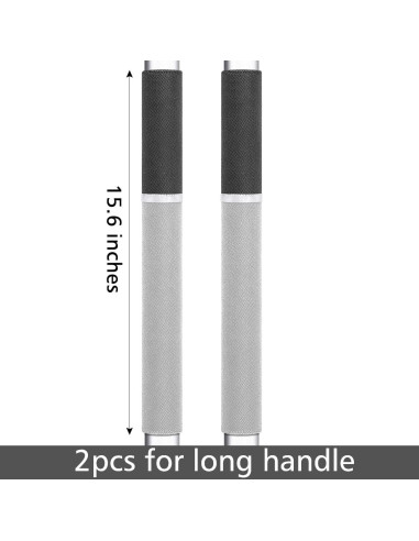 Cubiertas de Manijas de Refrigerador Miracle.M 2 Piezas Gris/Negro