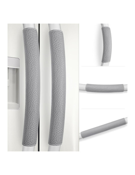 Cubiertas Ajustables para Manijas de Refrigerador Rikzor - 5 Piezas Gris