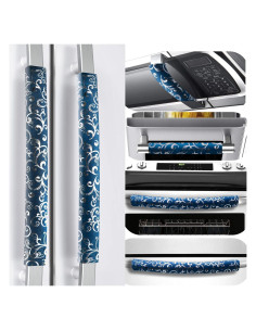 Cubiertas de Manijas Volecy 6 Piezas Terciopelo Azul Marino