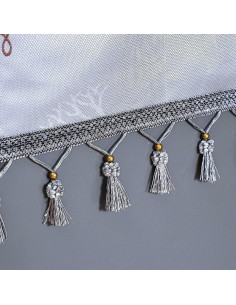 Cubierta de Polvo para Lavadora YUZHANGHE 140x55cm Gris Floral 2