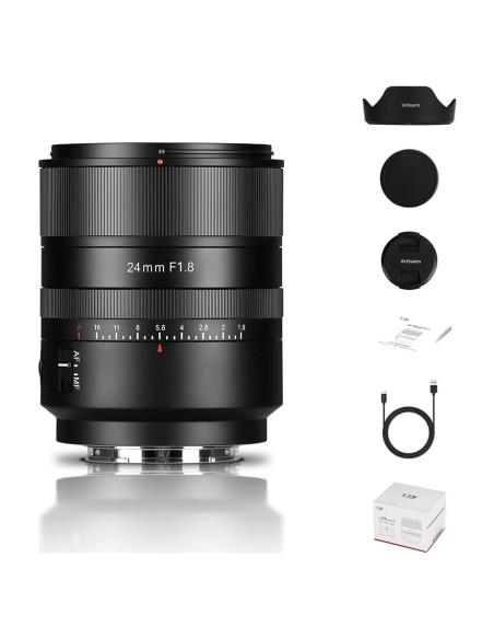 Lente Gran Angular 7artisans AF 24mm F1.8 para Sony FE