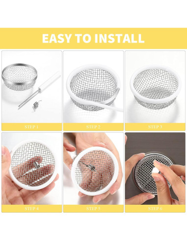 Cubierta de Ventilación de Insectos Frienda 2 Piezas 7.11 cm