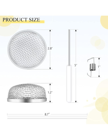 Cubierta de Ventilación de Insectos Frienda 2 Piezas 7.11 cm